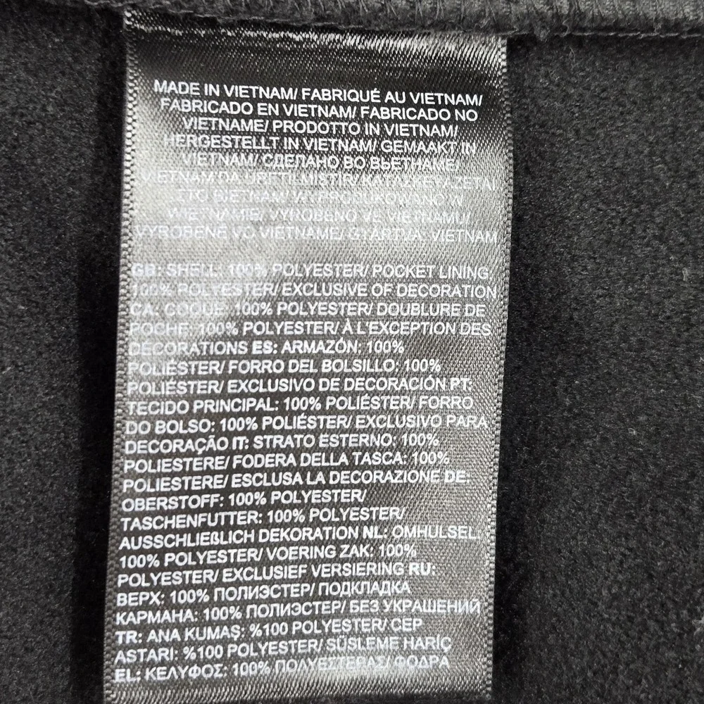 The North Face Men Jacket XXL Black Vest Fleece Apex Activewear Zipper